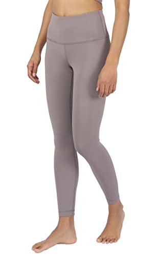 90 Degree By Reflex Interlink Leggings mit hoher Taille, kniebefest, knöchellange Interlink, Stahl, Groß von 90 Degree By Reflex