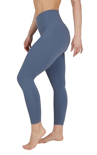 90 Degree By Reflex Leggings mit hoher Taille, 7/8 Bauchkontrolle, Yoga-Workout-Hose, Grau - Grisaille, XX-Large von 90 Degree By Reflex