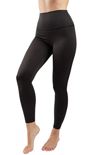 90 Degree By Reflex Leggings mit hoher Taille, Bauchkontrolle, knöchellang, knöchellange Leggings, Snake Black Elastic Free, X-Klein von 90 Degree By Reflex