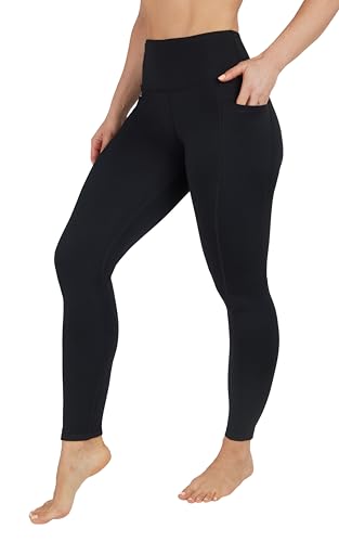 90 Degree By Reflex Leggings mit hoher Taille, mit Fleece gefüttert, Yogahose - Schwarz - Groß 90 Degree By Reflex Leggings mit hoher Taille, mit Fleece gefüttert, Yogahose - Schwarz - Groß von 90 Degree By Reflex