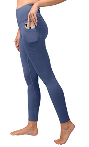 90 Degree By Reflex Leggings mit hoher Taille, mit Fleece gefüttert, mit Seitentasche – Yogahose, Samt-Morgenmantel mit Fleece-Innenfutter, S von 90 Degree By Reflex