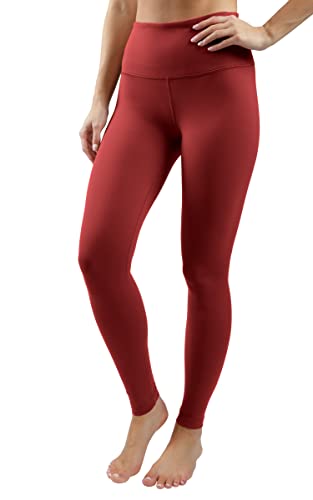 90 Degree By Reflex Power-Flex-Leggings mit hoher Taille, Bauchkontrolle, Mars Haze, Groß von 90 Degree By Reflex