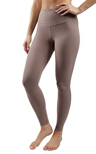 90 Degree By Reflex Power-Flex-Leggings mit hoher Taille, Bauchkontrolle, Mokka, S von 90 Degree By Reflex