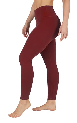 90 Degree By Reflex Power-Flex-Leggings mit hoher Taille, Bauchkontrolle, Syrah, S von 90 Degree By Reflex