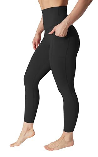 90 Degree By Reflex Super hohe Taille, elastische Knöchel-Leggings mit Seitentasche. - Schwarz - X-Groß von 90 Degree By Reflex