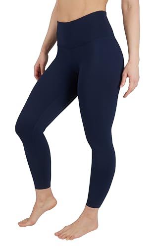 90 Degree By Reflex: Power-Flex-Damenleggings mit hoher Taille - kaschiert Bauchansatz - Blau - Klein von 90 Degree By Reflex