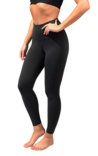 90 Degree By Reflex: Power-Flex-Damenleggings mit hoher Taille - kaschiert Bauchansatz -  Schwarz -  X-Groß von 90 Degree By Reflex