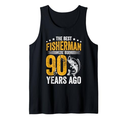 Herren DIE BESTEN Angler WURDEN VOR 90 Jahren GEBOREN Tank Top von 90 Jahre alter Fischer