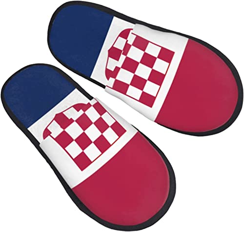 908 Damen Herren Hausschuhe Kroatien-Flagge Puschen Rutschfest Filzpantoffeln Leicht Winter Pantoffeln Für Winter Outdoor Drinnen M von 908