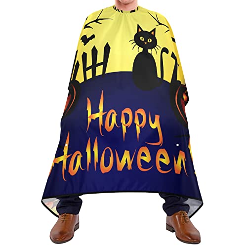 Friseur Schneiden Umhang Glückliche Halloween-Karte Friseurumhänge Haar Waschbar Barber Cape Atmungsaktiv Frisörumhang Für Salon Haarschnitt Kinder Hair Design 140X170Cm von 908