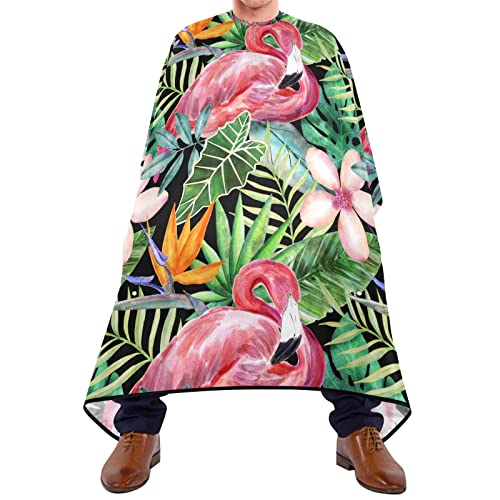 Frisierumhang Tropischer Flamingo Friseur Schneiden Umhang Waschbar Haarschnitt Salon Cape Wasserdichte Auszukämmen Cape Für Haar Styling Kinder Hair Design 140X170Cm von 908