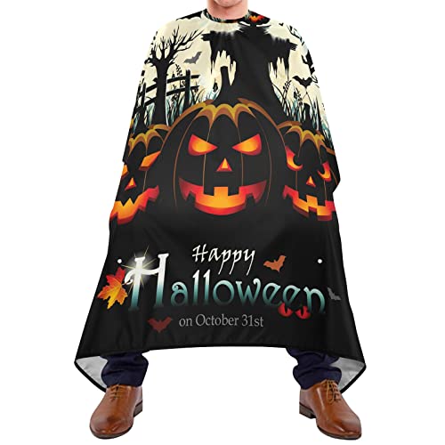 Haarschneideumhang Halloween-Kürbisse Salon Cape Atmungsaktiv Salon Umhang Antistatischer Haircut Barber Cape Für Hair Design Haar Styling Kinder 140X170Cm von 908