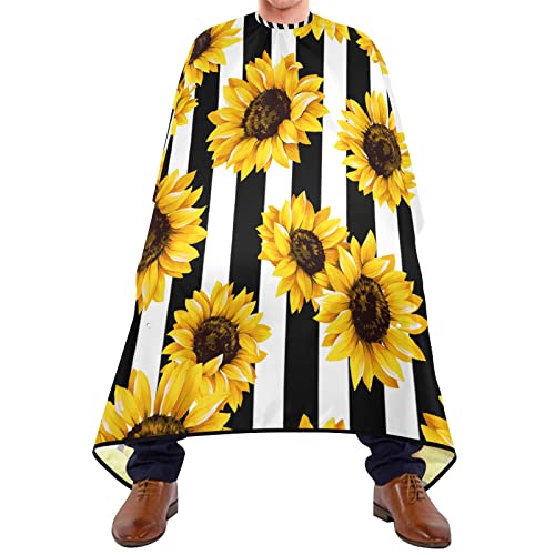 Haarschnitt Salon Cape Sonnenblume Haarschneideumhang Wasserdichte Barber Cape Waschbar Salon Cape Für Kinder Erwachsene Haar Styling 140X170Cm von 908