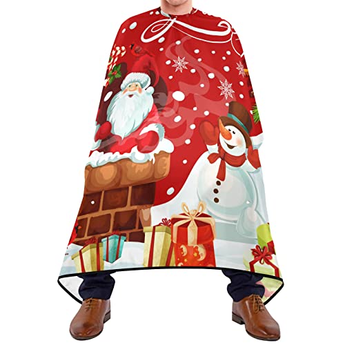 Haarschnitt Salon Cape Weihnachten Santa Schneemann Friseurumhänge Haar Atmungsaktiv Hairdressing Cape Wasserdichte Frisierumhang Für Erwachsene Haar Styling Kinder 140X170Cm von 908