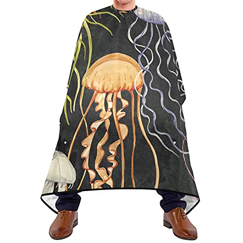 Hairdressing Cape Qualle Friseurumhänge Haar Atmungsaktiv Auszukämmen Cape Einstellbar Haarschneideumhang Für Kinder Erwachsene Haar Styling 140X170Cm von 908