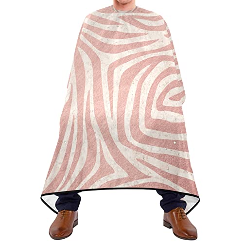 Hairdressing Cape Rosa Zebra Gestreift Friseurumhänge Haar Waschbar Haircut Barber Cape Atmungsaktiv Haarschneideumhang Für Erwachsene Kinder Haar Styling 140X170Cm von 908