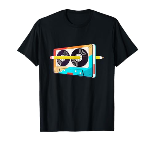 80er 90er Jahre Outfit Damen Herren Party Kostüm Kassette T-Shirt 80er 90er Jahre Outfit Damen Herren Party Kostüm Kassette T-Shirt von 90er 80er Retro Kassette Outfits & Geschenk
