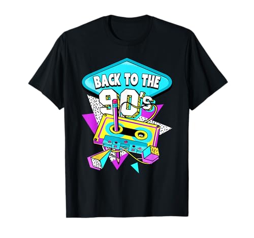 90er Jahre Geschenke 90er Jahre T-Shirt Männer Schwarz Cartoon Retro Party Klassische Passform Crew Neck Kurzarm S EU Klein Regulär von 90er Jahre Geschenke