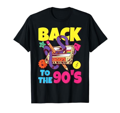 90er Jahre Outfit Damen Herren 90s Mottoparty Neunziger T-Shirt von 90er Jahre Kostüm & 90er Jahre Party Geschenke