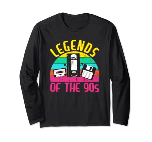 90er Jahre Outfit Damen Herren Kinder, 90's Mottoparty Party Langarmshirt von 90er Jahre Kostüm & 90er Jahre Party Geschenke