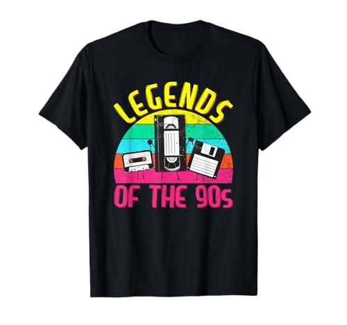 90er Jahre Outfit Damen Herren Kinder, 90's Mottoparty Party T-Shirt von 90er Jahre Kostüm & 90er Jahre Party Geschenke
