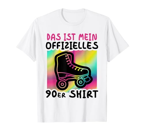 90er Jahre Outfit Damen Herren 90iger Rollschuhe T-Shirt von 90er Jahre Outfit Damen 90er Jahre Outfit Herren