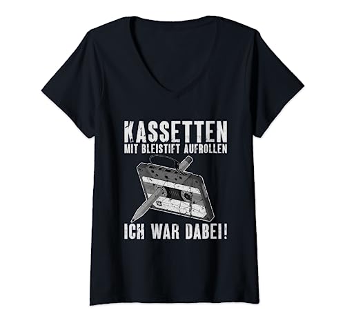 Damen 80er Jahre Outfit Herren 90er Jahre Outfit Damen T-Shirt mit V-Ausschnitt von 90er Jahre Outfit Herren 80er Jahre Kleidung Damen