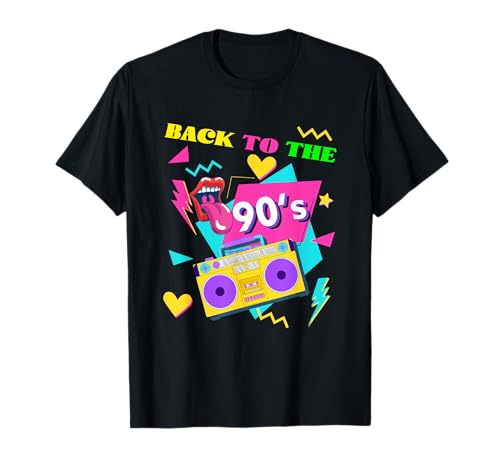 90er Party Kostüm 90s Outfit Motto Nostalgie - Damen & Herren - Schwarz - Cartoon-Party-T-Shirt - Small - Kurzarm - Klassische Passform - Baumwolle 60%, Polyester 40% - Ideal für Mottopartys 90er Party Kostüm 90s Outfit Motto Nostalgie - Damen & Herren - Schwarz - Cartoon-Party-T-Shirt - Small - Kurzarm - Klassische Passform - Baumwolle 60%, Polyester 40% - Ideal für Mottopartys von 90er Party Kostüm 90s Outfit Motto Nostalgie