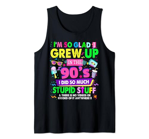 90er Jahre Design für Damen Rave Outfit & 90er Festival Kostüm Tank Top 90er Jahre Design für Damen Rave Outfit & 90er Festival Kostüm Tank Top von 90s Fancy Dress & 1990s Tee Ideas For Festivals
