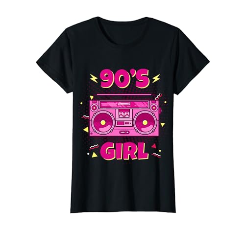 90er Jahre Outfit 90s Girl Retro Vintage Party Geschenk T-Shirt von 90s Fashion Outfit Ninties 90er Jahre Geschenkidee