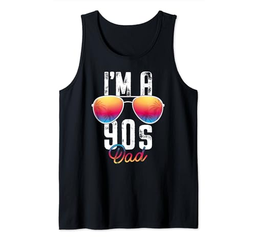 Herren 90er Jahre Party Outfit für Herren "I'm a 90s Dad" 90er Jahre Retro Tank Top von 90s Outfit For Women And Men