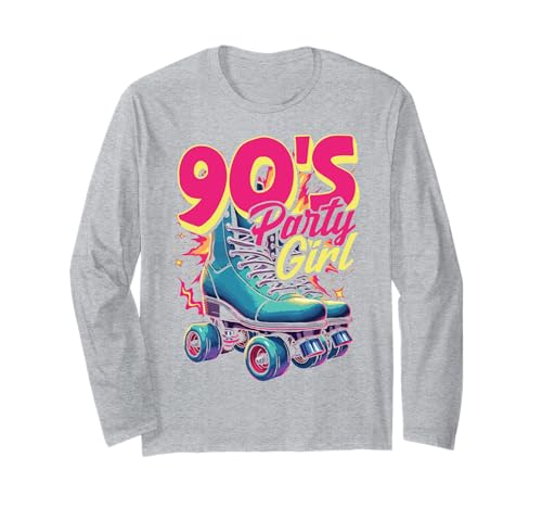 90s Party Girl Retro 90er Damen Mädchen Mottoparty Tanzen Langarmshirt 90s Party Girl Retro 90er Damen Mädchen Mottoparty Tanzen Langarmshirt von 90s Party Girl Damen Retro Frauen 90er Mottoparty