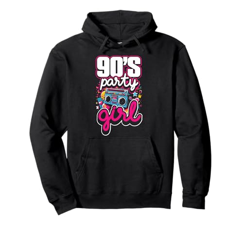 90s Party Girl Retro 90er Damen Mädchen Mottoparty Tanzen Pullover Hoodie von 90s Party Girl Damen Retro Frauen 90er Mottoparty