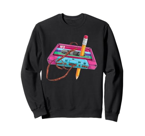 Retro Kassette 90er Jahre Outfit für Damen Herren Motto Party Geburtstag Sweatshirt Retro Kassette 90er Jahre Outfit für Damen Herren Motto Party Geburtstag Sweatshirt von 90s Theme Clothing