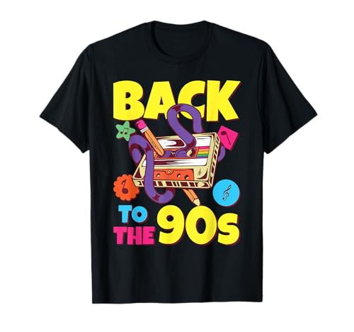 90er Jahre Party Outfit Damen, 90er Jahre Kostüm Männer | Back To The 90s T-Shirt von 90s Theme Party Outfits for Women, Men & Kids