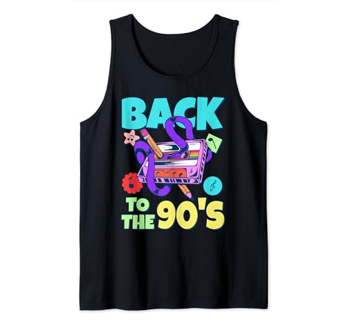 90er Jahre Party Outfit für Damen, 90er Jahre Kostüm Herren | 1990er Jahre Tank Top von 90s Theme Party Outfits for Women, Men & Kids