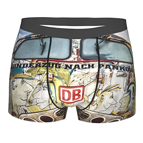 917 Herren Boxershort Eisenbahn-Wagen-Zug-Fahrzeug-Doodle Men Unterwäsche Bequeme Men Retroshorts Funny Herren Boxershorts Für Liebhaber, Vater, Junge XL von 917