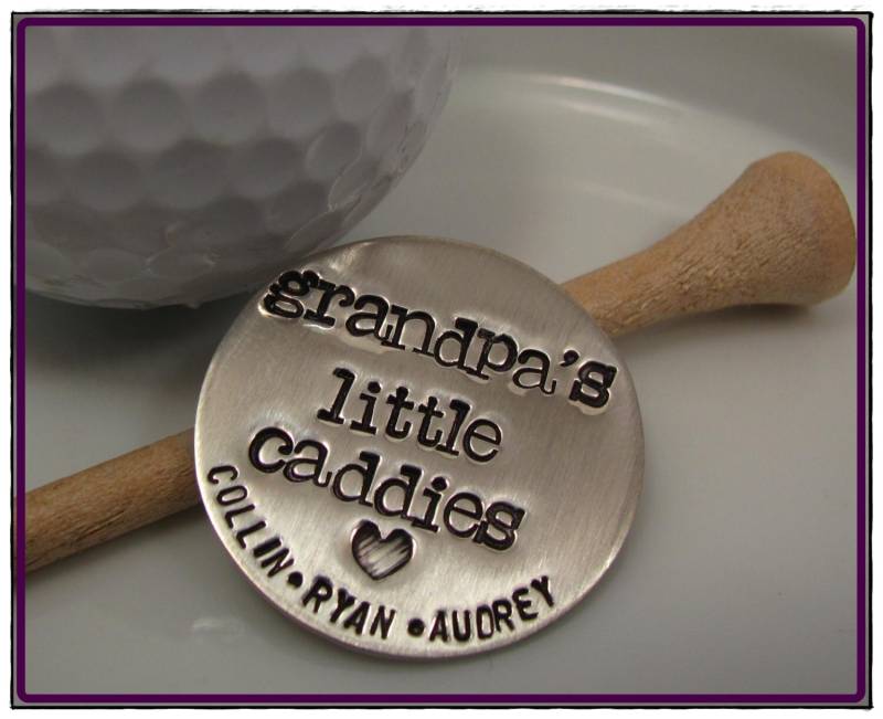 Golfball-Marker Oder Taschentoken - Personalisierter Sterlingsilber-Golfballmarker von 925RADIANCE