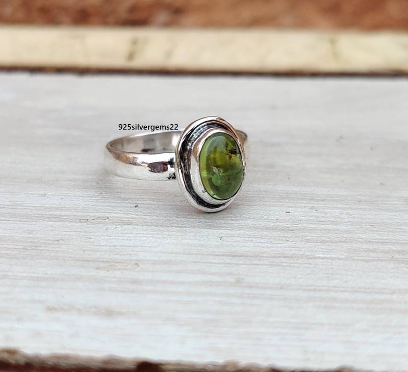 Peridot Ring, Angst Erstaunlicher Ring 925 Sterling Silber Handgemachter Sorgen Hübscher Designer Edelstein von 925SilverGems22
