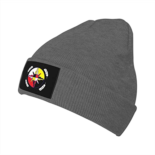 934 Cuffed Plain Hat Medicine Wheel Native Americans Laufmützen Unisex Mütze Leichtem Beanie Mütze Für Winter Damen Herren von 934