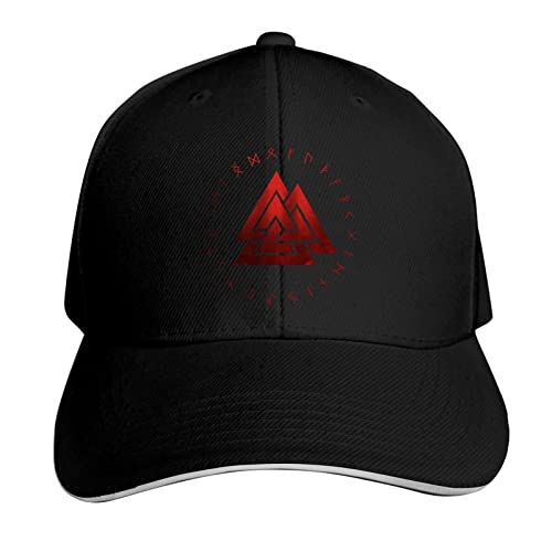 934 Herren Damen Baseballkappe Valknut Odin-Symbol Snapback Kappe Leicht Basecap Mode Outdoor Hut Für Sport Golf Laufen von 934