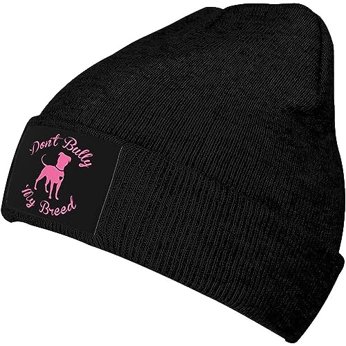 934 Mützen Don't Bully My Breed Dog Thermo Strickmütze Unisex Strick Beanie Leichtem Wintermütze Für Winter Geschenke Herren von 934