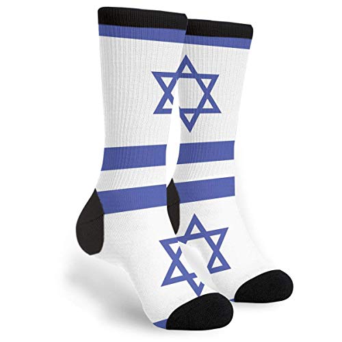 934 Unisex Fahrradsocken Chuanwang Israelische Flagge Sneaker Socken Rutschhemmend Laufsocke Premium Für Radfahren Herren Sport 40Cm von 934