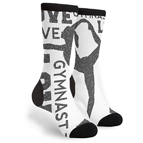 934 Unisex Fahrradsocken Liebe Turnerin Sneaker Socken Klassische Arbeitssocken Atmungsaktive Für Sport Trekking Geschenk 40Cm von 934