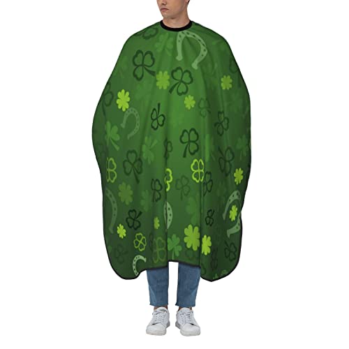 Friseurumhang Glücklicher Grüner St. Patrick Schneideumhang Verstellbar Styling Schürze Polyester Haarschneiden Cape Für Erwachsene Kinder Haarschneiden von 934