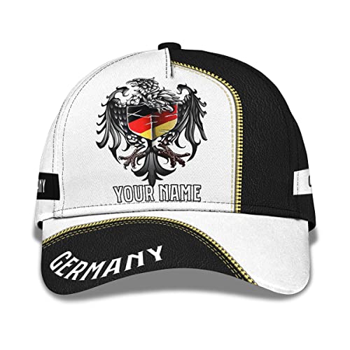 Golf Hüte Deutschland Nation Deutscher Adler Deutsche Flagge Basecap Washed Baseball Mütze Snapbacks Trucker Baseballcap Für Herren, Damen, Running von 934