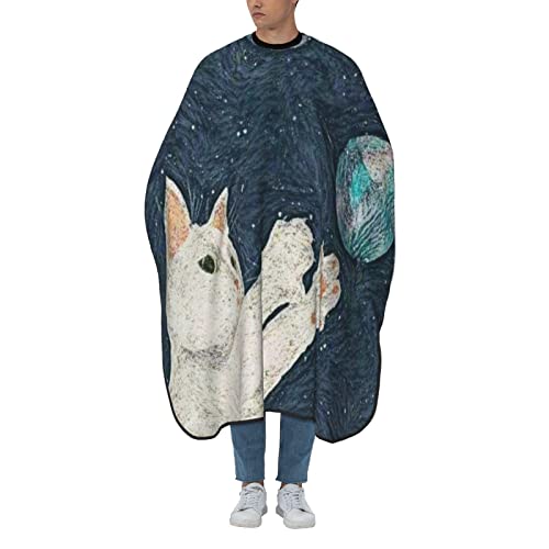 Haarschneideumhang Galaxy Sternenhimmel Katze Pick Friseure Kleid Universal Haarschneidkleid Original Haarschnitt Cape Für Haarstyling Erwachsene Kinder von 934