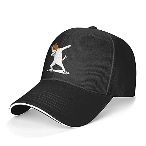 Herren Damen Baseball Cap Lustiger Tupfender Jack-Russell-Terrier-Hund Baseball Kappe Mütze Verstellbar Trucker Kappe Baumwolle Visier Hut Für Kletter Reisen Wander von 934