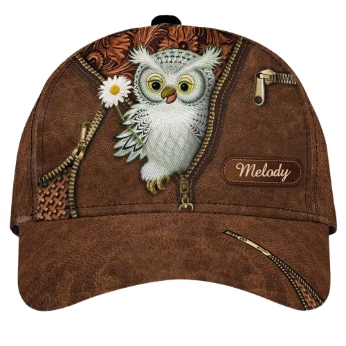 942 Baseball Mütze Personalisierte Eule Trucker Baseballcap Original Basecap Sport Baseball Cap Für Golf, Reisen, Running von 942