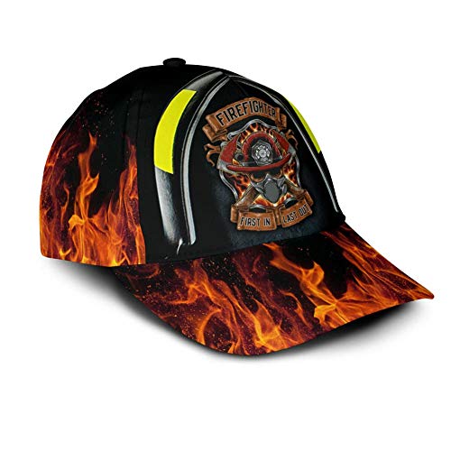 942 Feuerwehrmann First In Last Out 3D-Gedruckt Herren Damen Baseballmütze Mode Basecap Leicht Snapback Kappe Baseball Cap Für Sport Draussen Laufen von 942